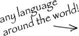 Any language around the world
